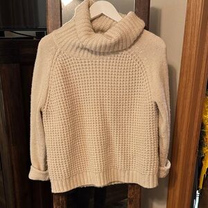 Lilla P Cream Cowl Neck Sweater